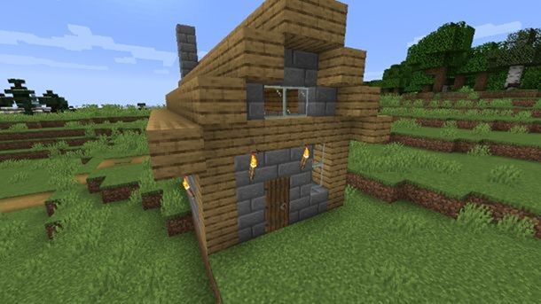 Casa medievale Minecraft Java finita