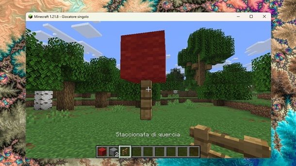 Staccionata di quercia Minecraft