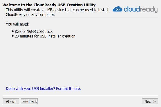 Come installare Chrome OS su vecchio PC
