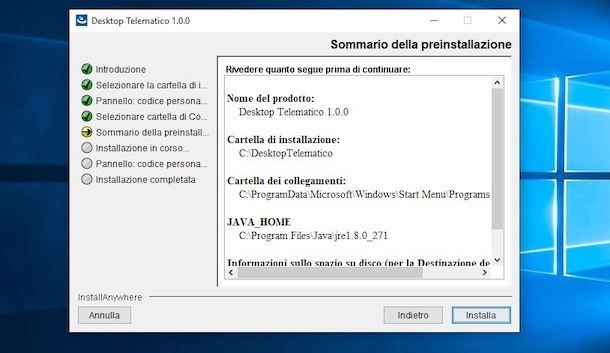 Installare Desktop Telematico su Windows