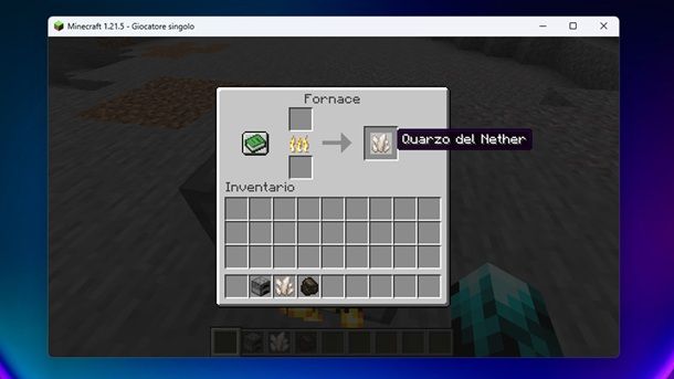 Quarzo del Nether Fornace Minecraft Sopravvivenza