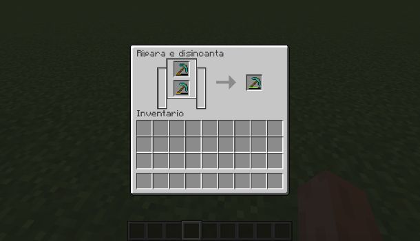 Come riparare un piccone su Minecraft