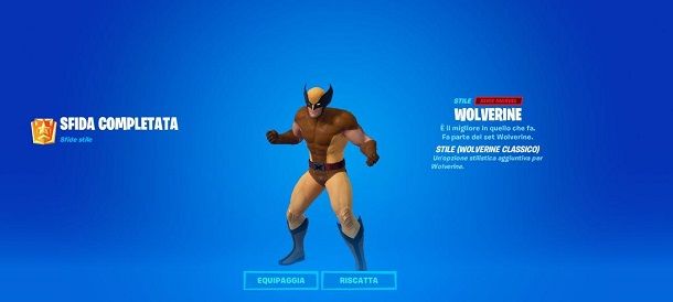 Come sbloccare Wolverine Classico su Fortnite