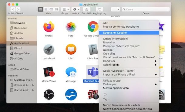 Come disinstallare Microsoft Teams da Mac