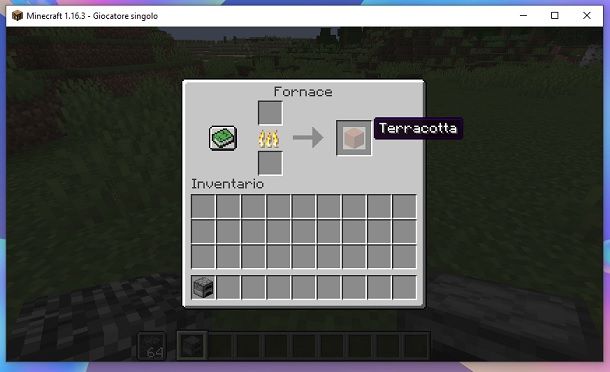 Terracotta pronta Minecraft