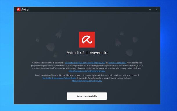 Installazione Avira Free Security