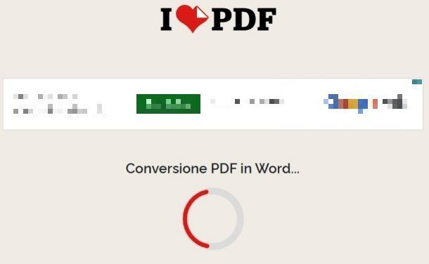 Conversione PDF con iLovePDF