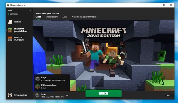 Minecraft Launcher Java Edition