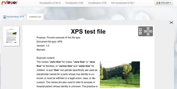 Come aprire file XPS online