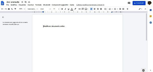 Modificare documenti Word con Documenti Google