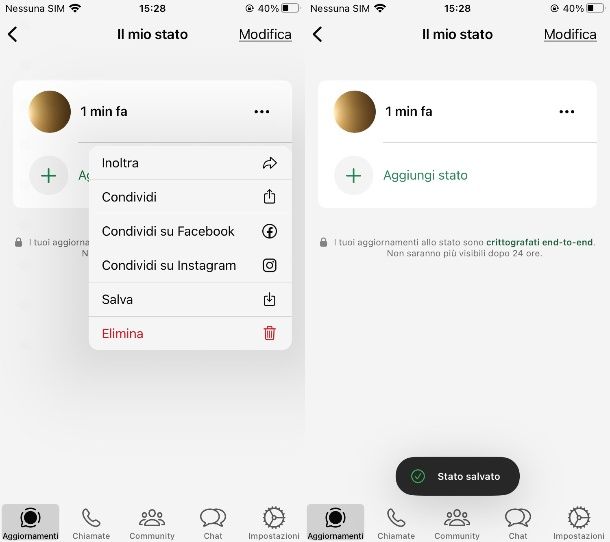 Come vedere i vecchi stati di WhatsApp su iPhone