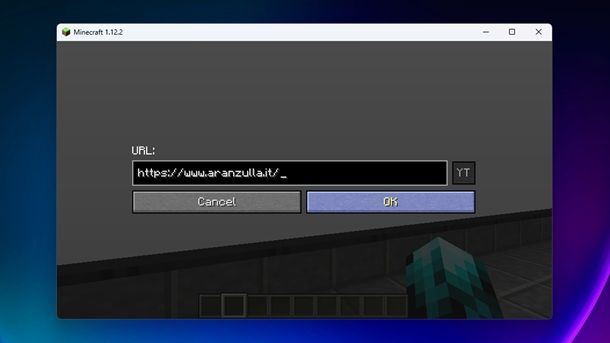 Schermo Minecraft