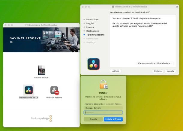 Come installare DaVinci Resolve su Mac