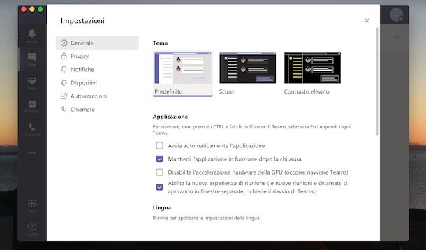 Come togliere Microsoft Teams all'avvio