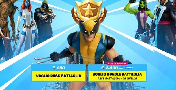 Voglio pass Battaglia Fortnite