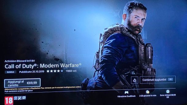 Call of Duty Modern Warfare su PS4