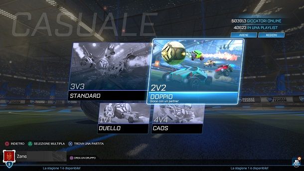 2v2 partita Rocket League