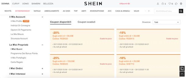 Coupon SHEIN