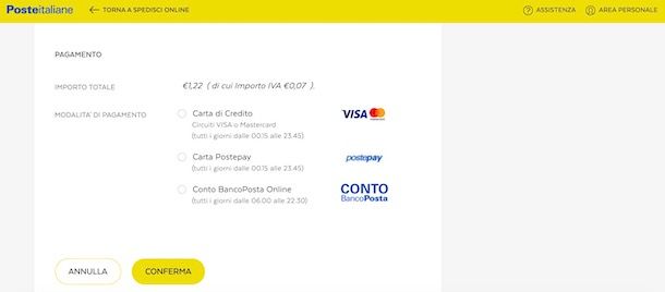 Inviare lettera online con Poste