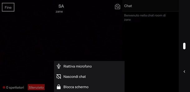 Come fare live da telefono su Twitch