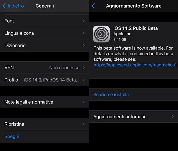 Installare iOS 14 Beta