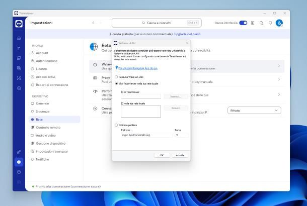 Come accendere il PC da remoto con TeamViewer
