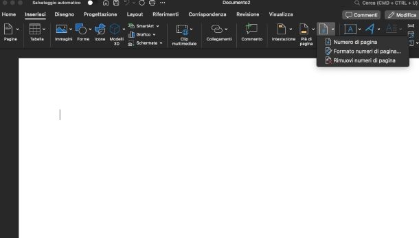 Come numerare le pagine in Microsoft Word