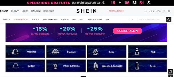 Codici sconto SHEIN