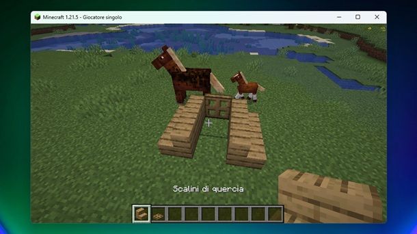 Scalini di quercia Minecraft
