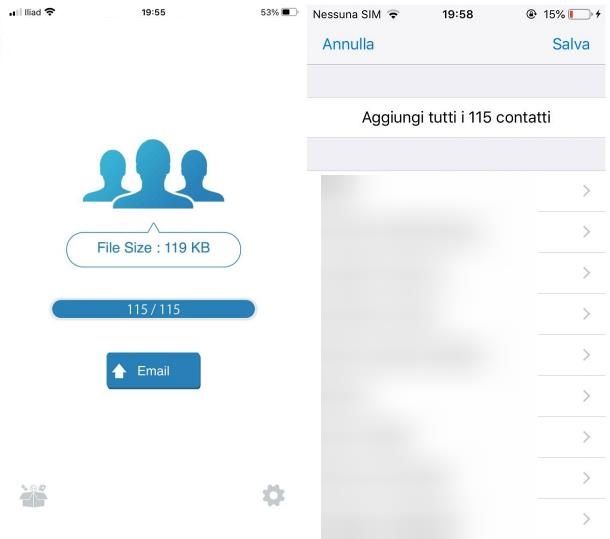 Come trasferire i contatti da un iPhone con Bluetooth