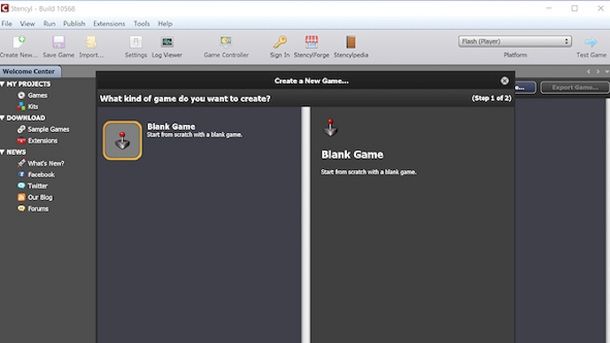 Altri programmi per creare giochi gratis Stencyl