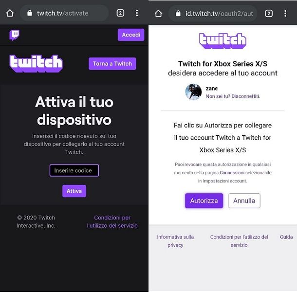 Accedere a Twitch da Xbox