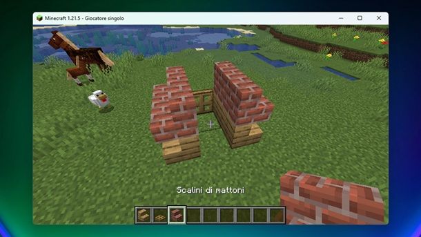 Scalini di mattoni Minecraft
