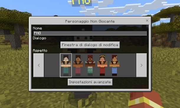 Come creare un NPC personalizzato su Minecraft Bedrock Edition