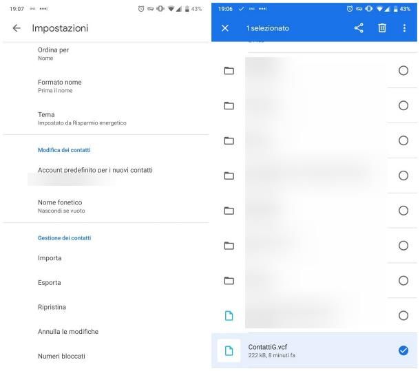 Come trasferire i contatti da un telefono Android con Bluetooth