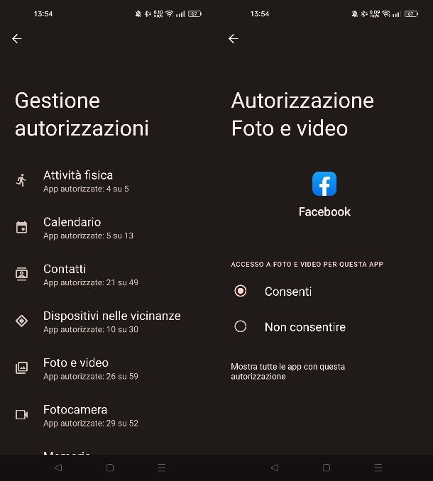 Come permettere a Facebook di accedere alle foto su Android