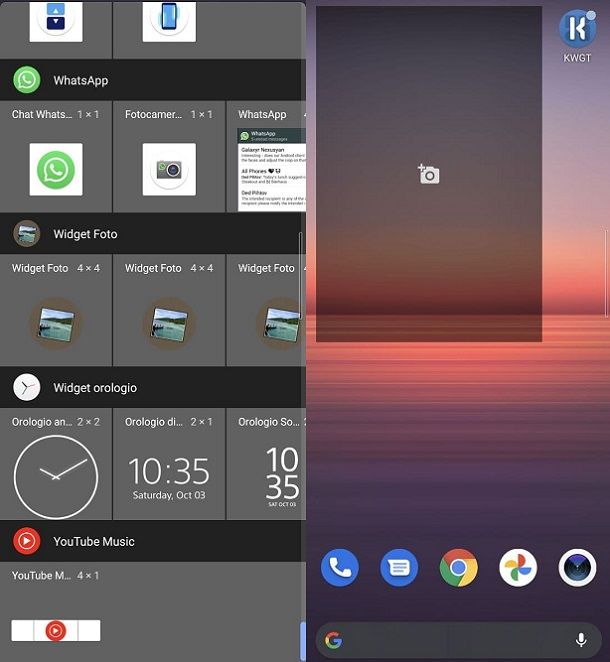 Come creare widget con foto Android