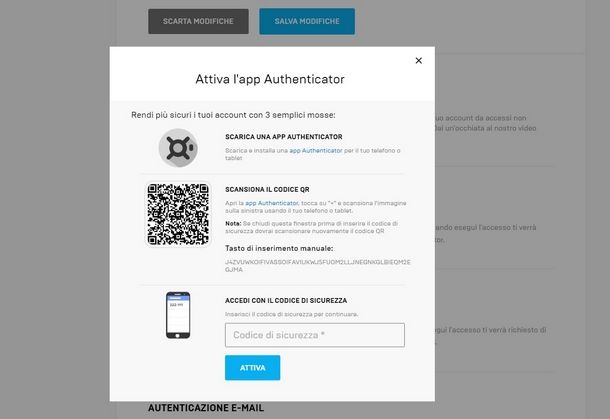 Come proteggere l'account Fortnite con il 2FA