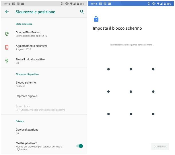 Come bloccare lo schermo del telefono