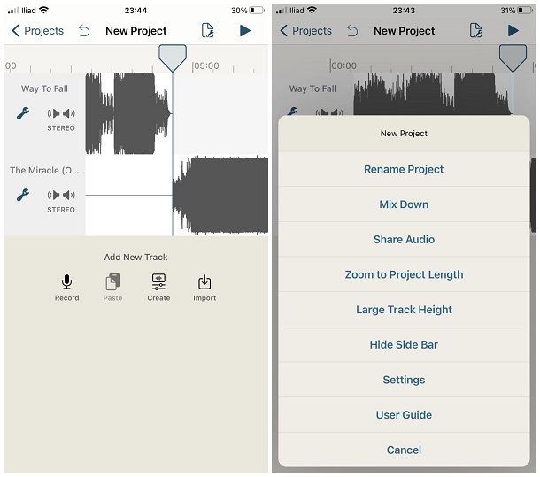 Come unire due audio su iPhone