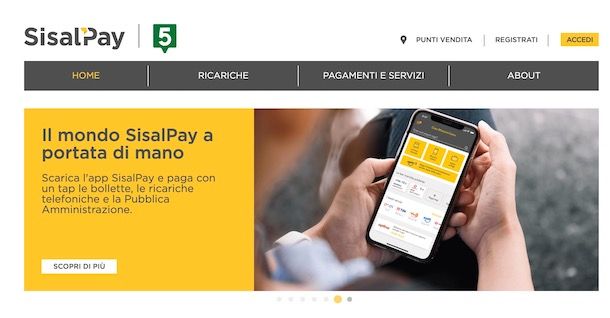 Come attivare SisalPay online