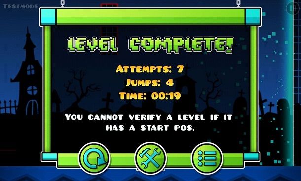 Livello completato Geometry Dash