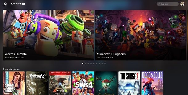 Cloud Gaming Beta PC Xbox Game Pass Browser
