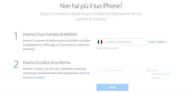 Disattivare FaceTime e iMessage senza iPhone