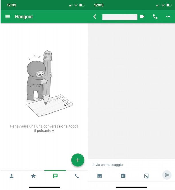 Come fare videochiamata su Hangouts da iPhone