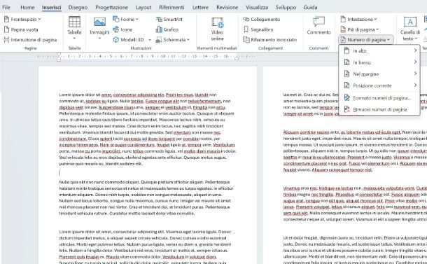 Come numerare le pagine in Microsoft Word