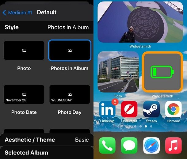 Come creare widget iOS con foto