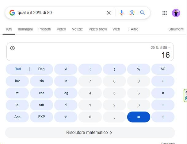 Come calcolo la percentuale di un numero