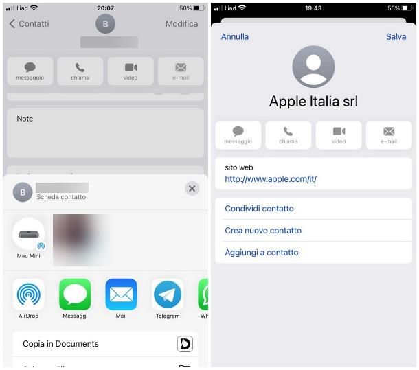 Come trasferire i contatti da un iPhone con Bluetooth