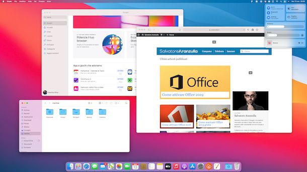 Scrivania macOS Big Sur